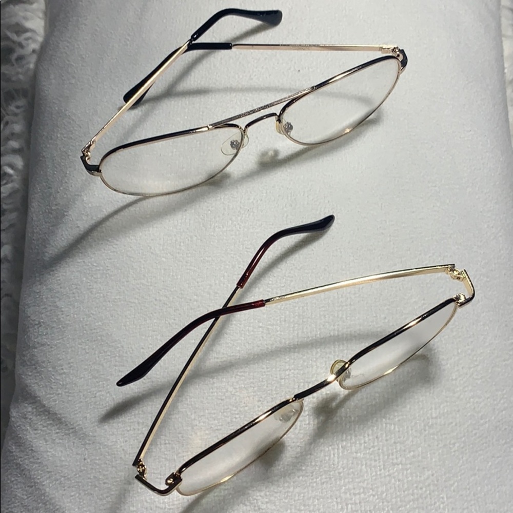 2 pairs of fashion adult glasses